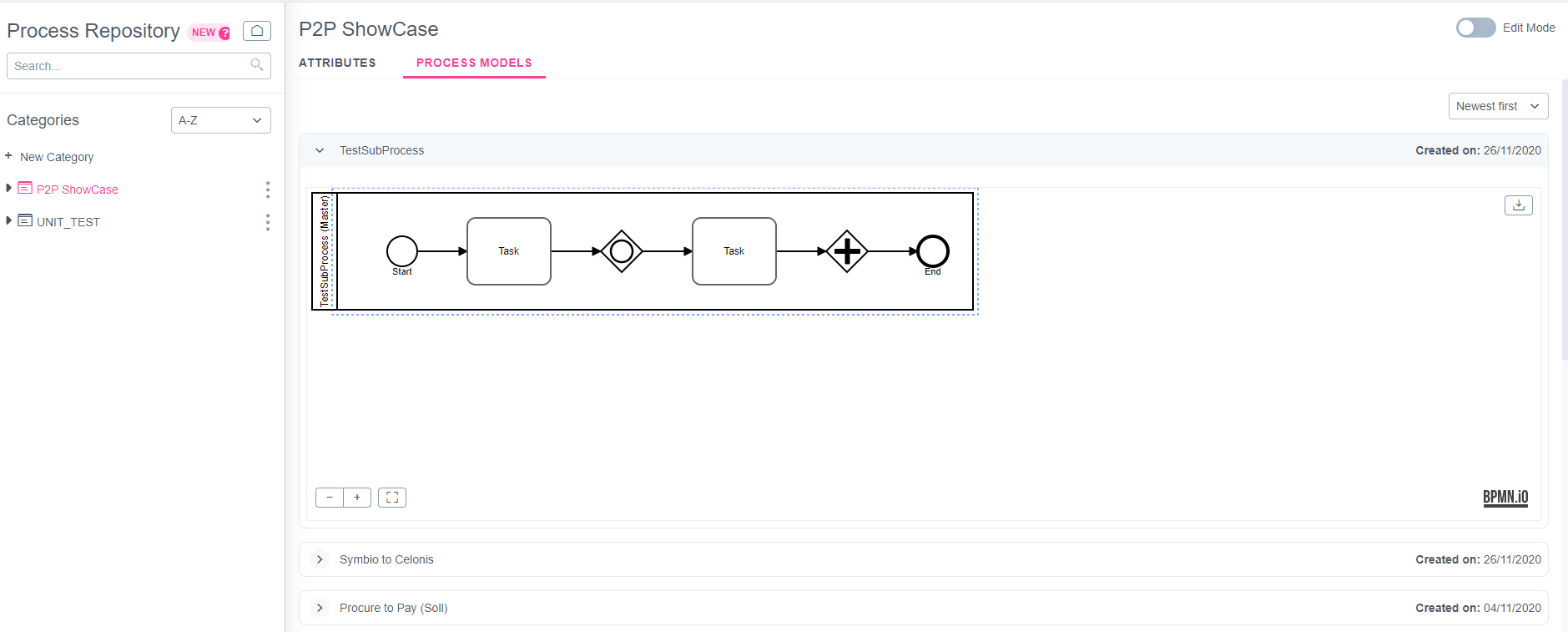 celonis push result